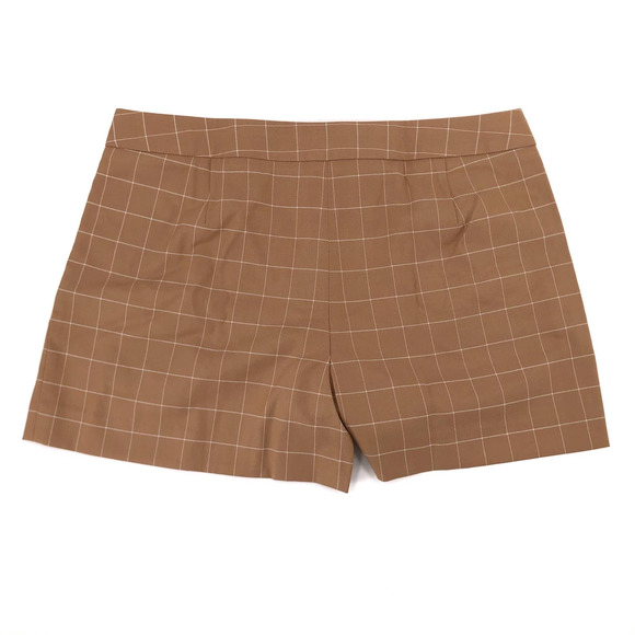 Armani Exchange Pleated Window Pane Shorts Sz 6 NWT - Picture 4 of 5